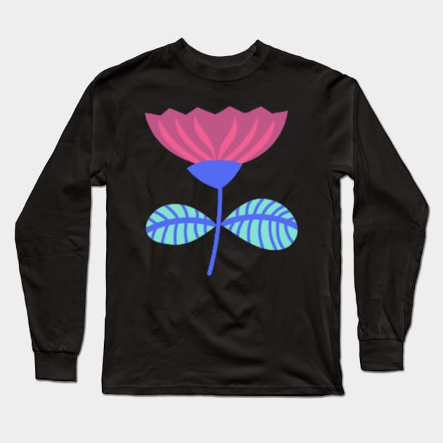 Flower Long Sleeve T-Shirt by retroprints